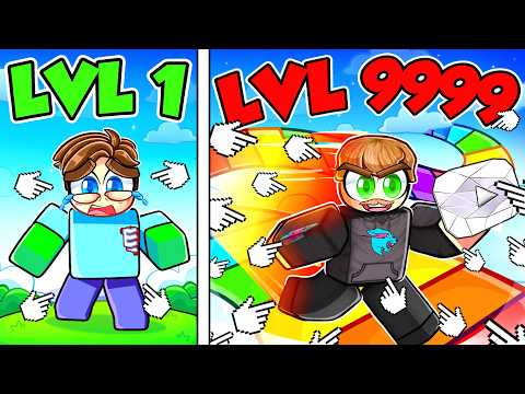 Upgrading NOOB to GOD in Roblox YouTuber Race Clicker
