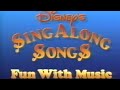 Disney Sing Along Songs Fun With Music 1989