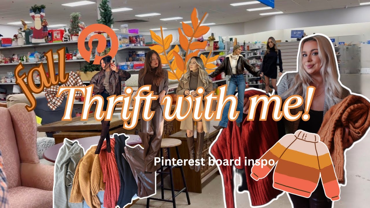🍂FALL THRIFT WITH ME✨🍂🛍️ thrifting my fall Pinterest board 🧥👢I found my dream fall outfit!