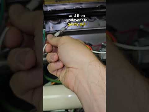 how to clean a flame sensor with a dollar bill #furnace #heat #shorts