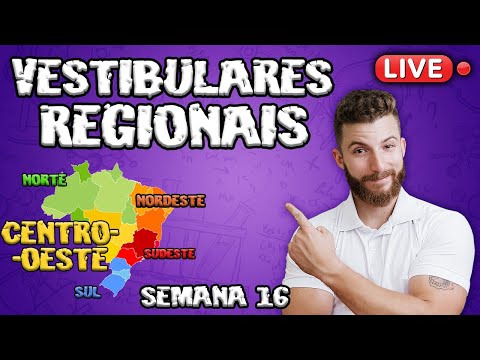 LIVE - VESTIBULARES REGIONAIS  - CENTRO OESTE - UEG - 2020.1 - SEMANA 16