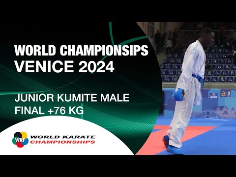JUNIOR KUMITE MALE +76 KG FINAL | World Cadet, Junior & U21 Karate Championships | WKF