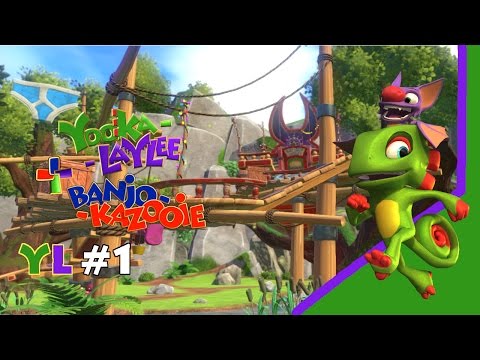 Let's Play Yooka Laylee and Banjo Kazooie YL Episode 1 - Grousing and Tribalstack Tropics