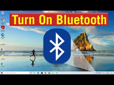 How to turn on bluetooth on windows 10