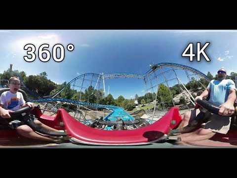 Viking Voyage 360° front seat on-ride 4K POV Wild Adventures