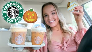 Trying Starbucks NEW Fall Drinks & Treats 2021!!