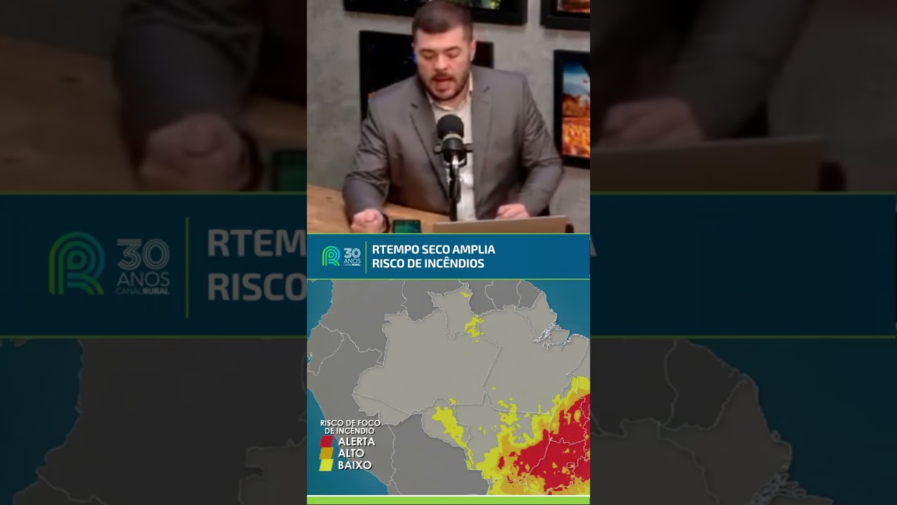 Tempo seco amplia risco de incêndios | Previsão do tempo