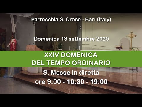 13/09/2020 ore 10:30 - Parrocchia Santa Croce - Bari