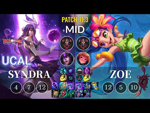 KT Ucal Syndra vs Zoe Mid - KR Patch 11.3