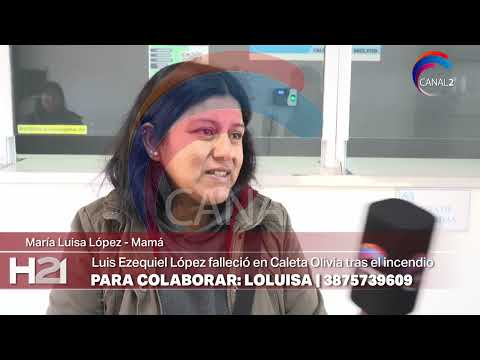 Incendio fatal en Puerto San Julián. María Luisa López, mamá de una de las víctimas fatales.