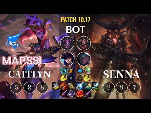 AF MapSSi Caitlyn vs Senna Bot - KR Patch 10.17