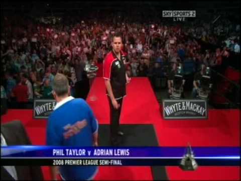 Premier League Darts 2008 - SF - Phil Taylor v Adrian Lewis pt. 1