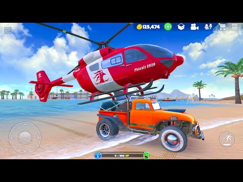 Open World Boat Helicopter Airplane and Monster Truck Offroad OTR Simulator - Android Gameplay.