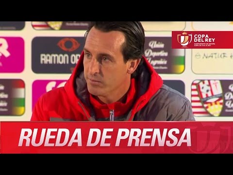 Rueda de prensa de Unai Emery tras el UD Logroñés (0-3) Sevilla FC