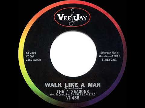 1963 HITS ARCHIVE: Walk Like A Man - Four Seasons (a #1 record)