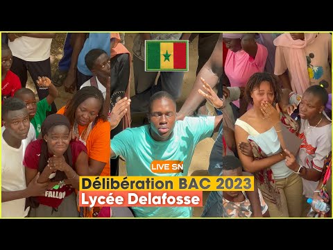 DÉLIBÉRATION BAC 2023 | SÉRIE L 1,2 | LYCÉE MAURICE DELAFOSSE | Live Sn