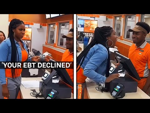 Woman SNAPS After EBT Card Declines At Checkout (Food Stamp Meltdowns)