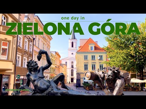 ZIELONA GÓRA W JEDEN DZIEŃ (POLSKA) | Kolorowa starówka i urocze Bachusiki | 4K 60FPS