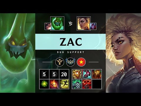 Zac Support vs Rell - VN Challenger Patch 25.13