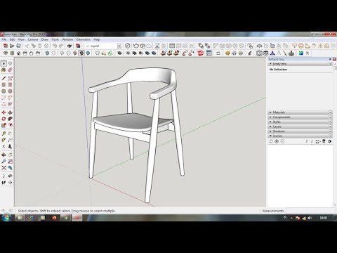 MODELING ARMCHAIR WITH SKETCHUP