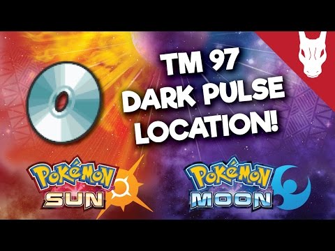 Where to Find TM 97 Dark Pulse in Pokemon Sun and Moon