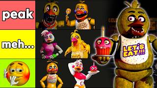 Which Chica Character is Absolute PEAK (Ranking every FNAF Chica Animatronic)