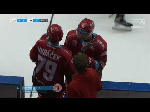 První branka Samuela Bučka v dresu Ocelářů (30. 10. 2022)