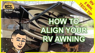 RV Awning Canvas And Arm Alignment - How To Adjust And Fix – RV 5 Minute Tech Tips & Tricks