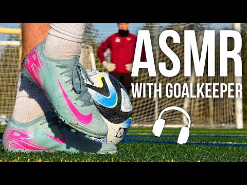 ASMR Training Session With Goalkeeper For Soccer / Football In Nike Mercurial Vapor 16