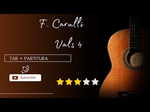 Vals no. 4, op. 241 (Ferdinando Carulli) (Part + TAB) Mariana Argueta