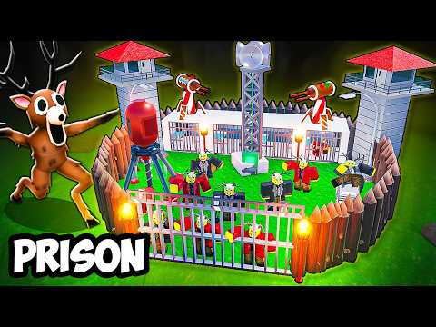 I Built THE SAFEST PRISON BASE in 99 Nights in the Forest!