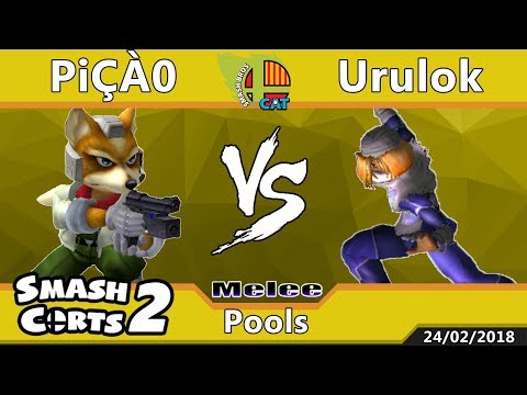 SmashCorts #2: Arcadian - SSBM - PiÇÀ0 (Fox) vs Urulok (Sheik) - Pools