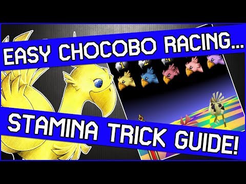Chocobo Stamina Trick in Final Fantasy 7 PS4 - Easily win ANY Chocobo Race!