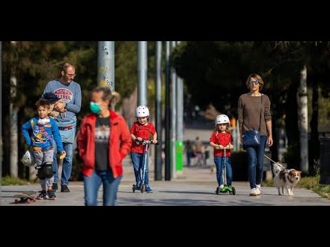 Spain lets children outside after 44 days in coronavirus lockdown, sees lowest daily deaths in mor