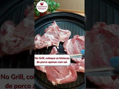 CHURRASCO EM CASA 2 - BISTECA DE PORCO NA MANTEIGA #shorts