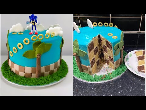 Super Easy Sonic The Hedgehog Cake Design