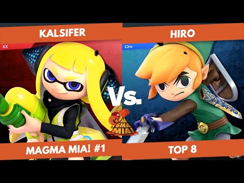 Kalsifer(Inkling) vs Hiro(ToonLink) - TOP 8 LOSERS - MAGMA MIA! #1