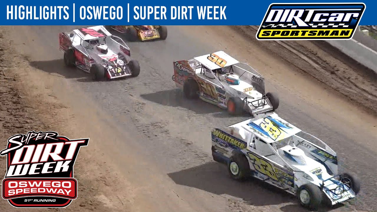 DIRTcar Sportsman Modifieds | Super Dirt Week | Oswego Speedway | October 9, 2023 | HIGHLIGHTS