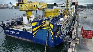 CMOS Installer Cable Load out -  31 kilometers of 225 kV subsea cable