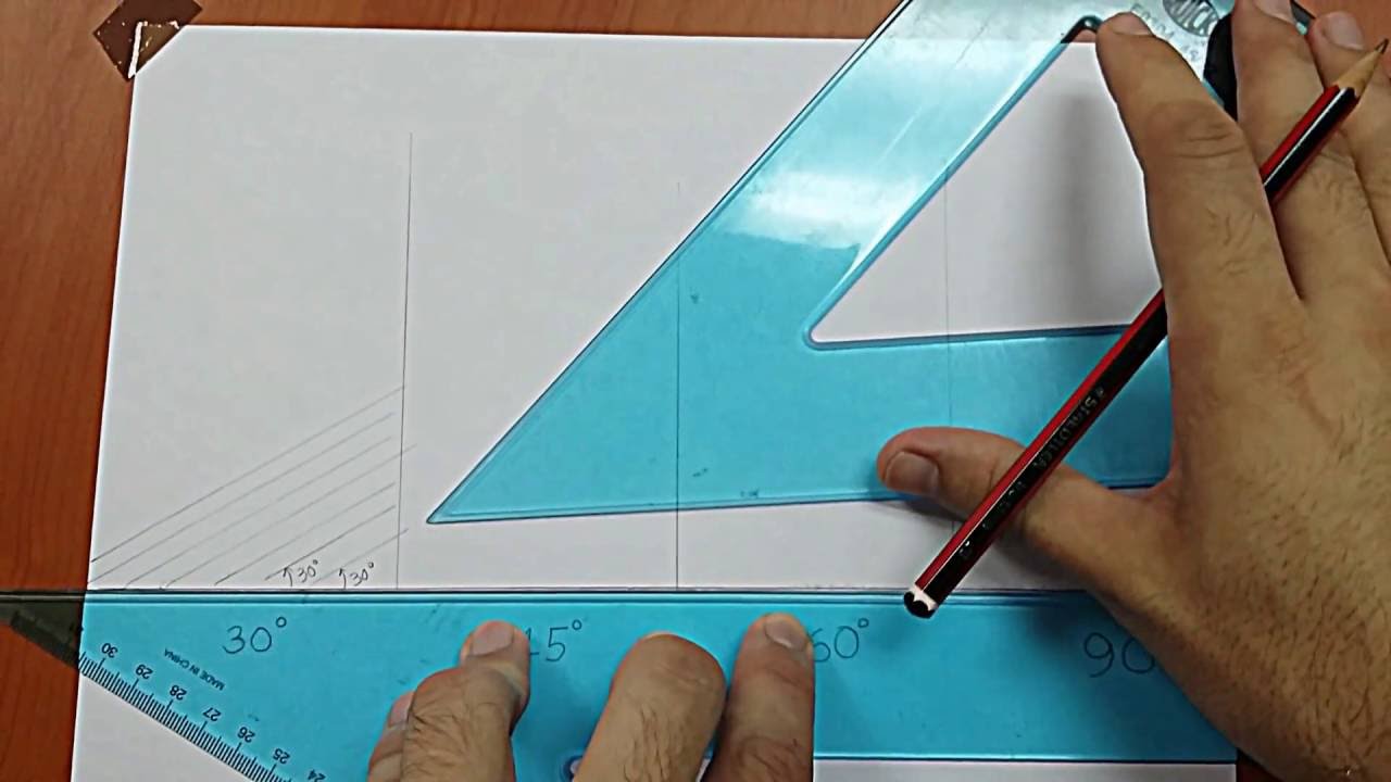 Ángulos a 30°, 45°, 60° y 90°