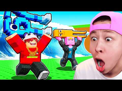 We Raced in ESCAPE TSUNAMI FOR BRAINROTS...