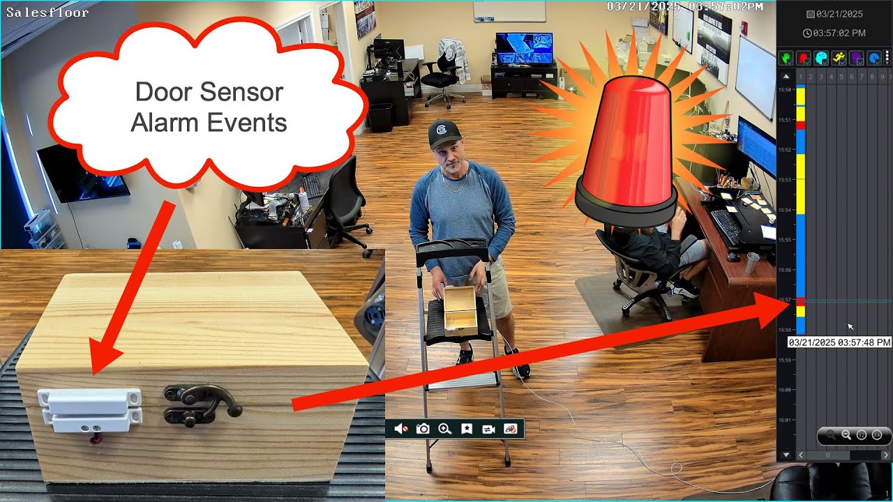 Security DVR NVR alarm sensor integration