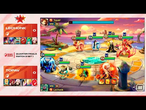 TOPAV vs LECHONK. SWC2022 AMERICAS Preliminary Day 1 (BO3) - Summoners War