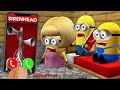 What if CALL TO SIRENHEAD AT 3:00 AM in MINECRAFT PLAYGAME MINIONS - Gameplay Slenderman and FNAF