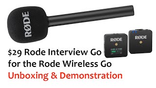 $29 Rode Interview Go for the Rode Wireless Go - Works Perfect!
