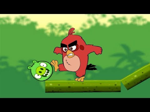 Angry Birds kick out pigs - KICKING GREEN PIGS OUT OF THE BACKGROUND THE CRITERION OF ANGRY BIRDS !