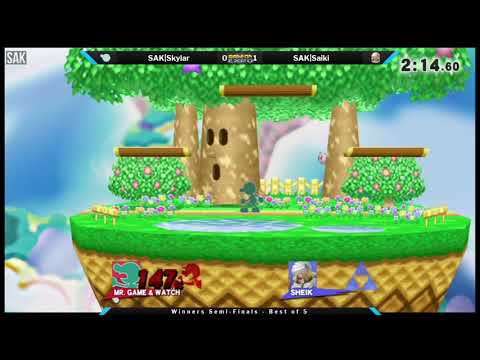 Game On Expo Smash 4 Paid Bracket Winners Semis - SAK|Skylar (Mr. Game & Watch) vs SAK|Saiki (Sheik)