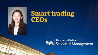 YouTube video highlighting School of Management faculty research on stock trading CEOs. 