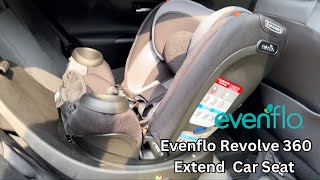 evenflo Revolve 360 Extended car seat Installation