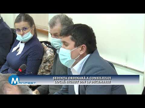 Manifest p2   ȘEDINȚA ORDINARĂ A CONSILIULUI LOCAL SIGHET DIN 18 DECEMBRIE 1